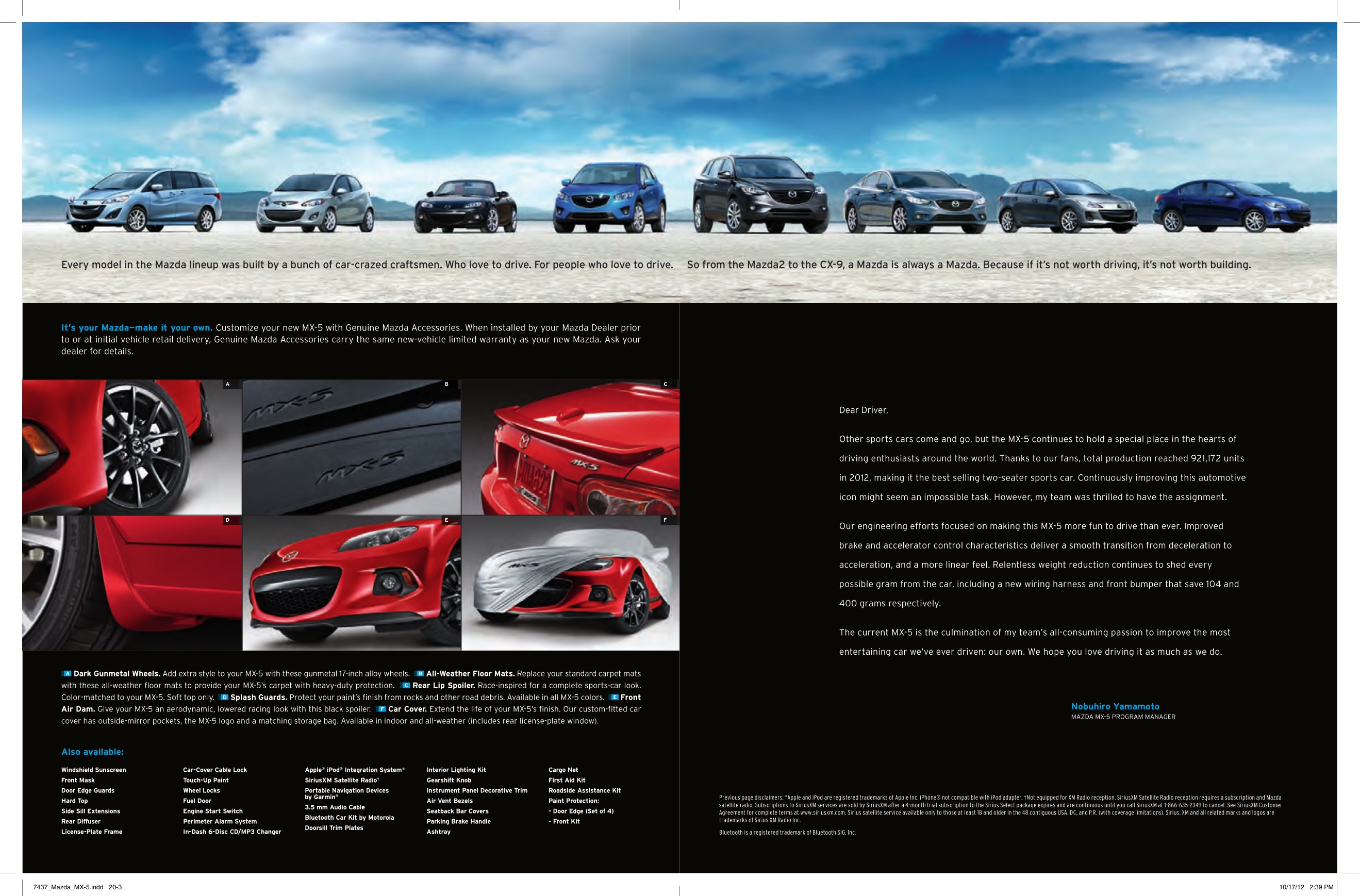 2013 Mazda MX-5 Brochure Page 8